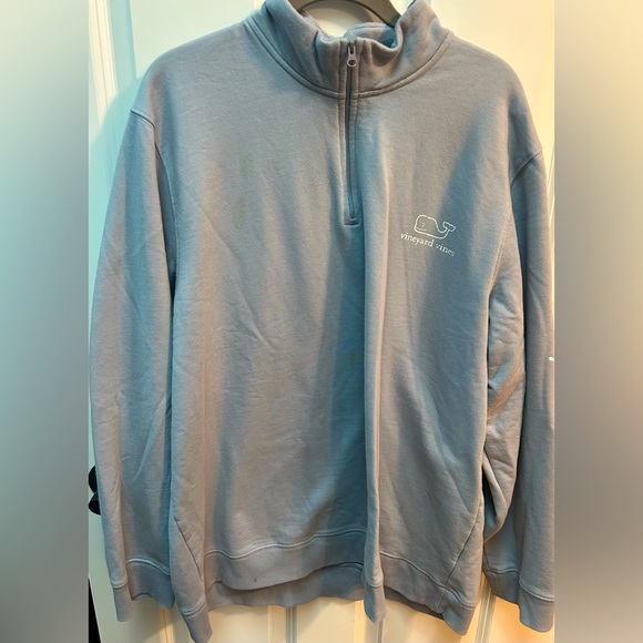 Vineyard Vines, grey, men’s, XXL, half zip sweatshirt, with collar. - Picture 1 of 5